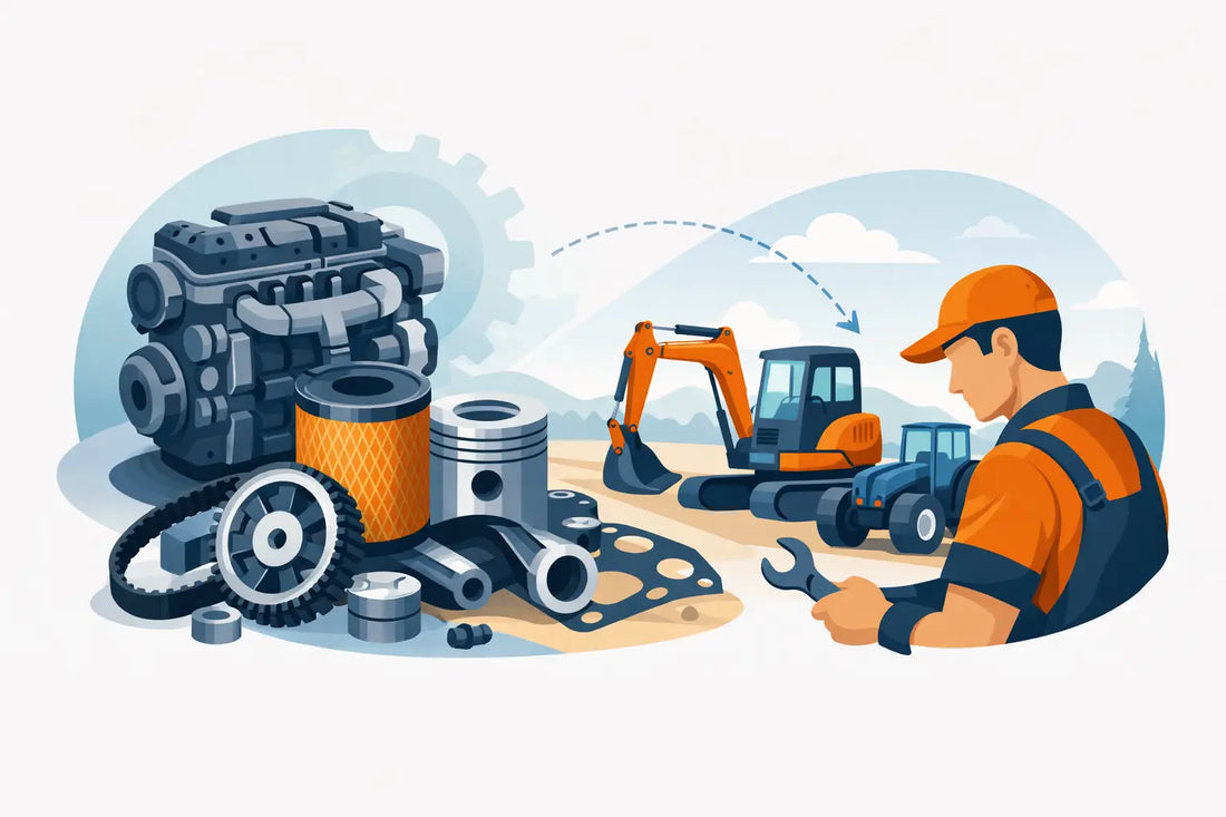 Repuestos motor Kubota sin parar tu equipo