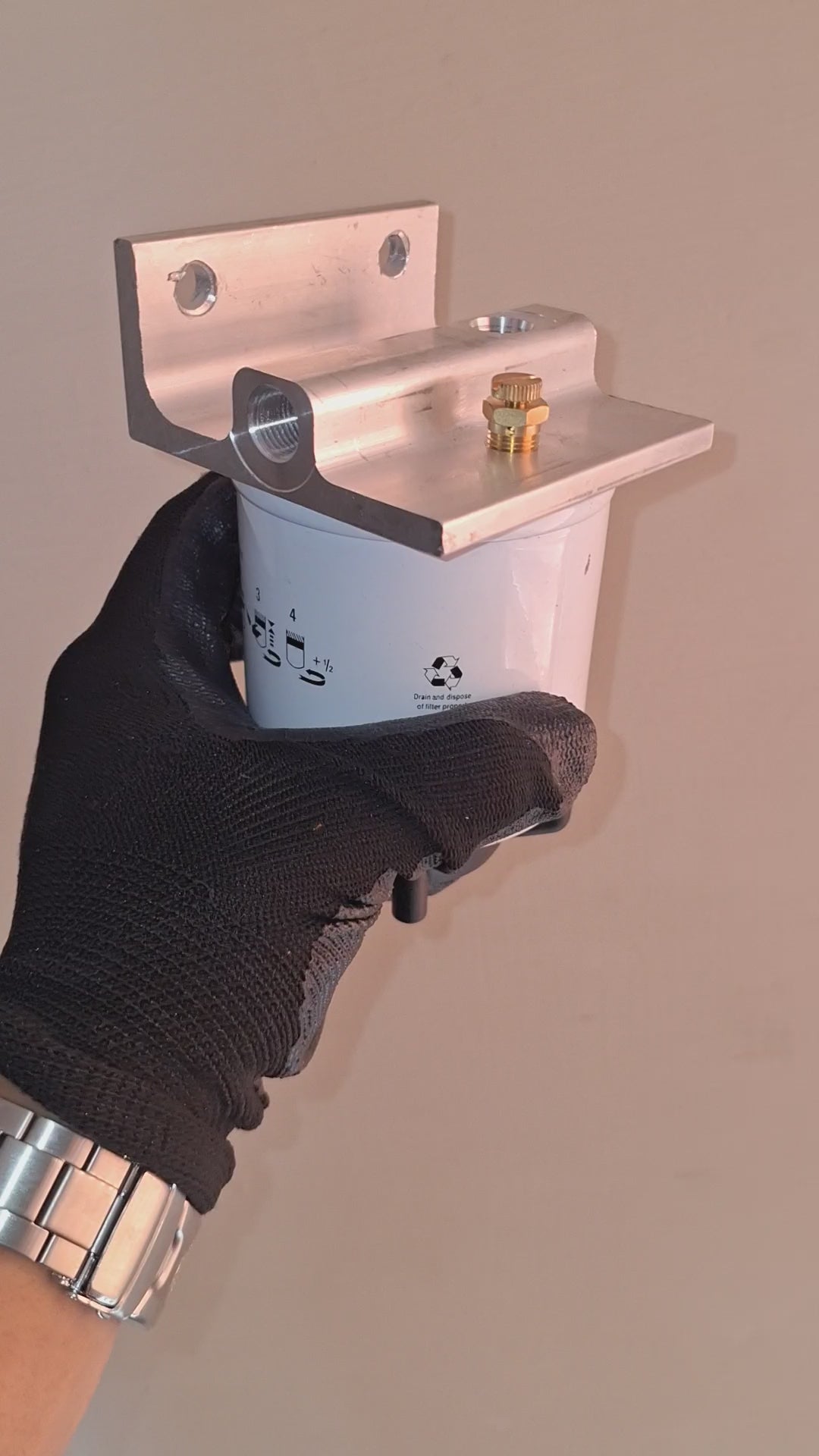 Base con Filtro de Combustible 6667352 Reemplace 6667353 para Bobcat