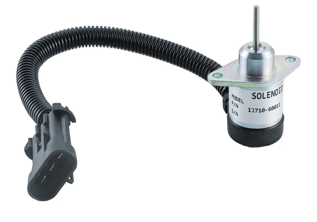 1J710-60011 Solenoide de apagado de combustible 7000769 para motor Kubota V2607 V3307