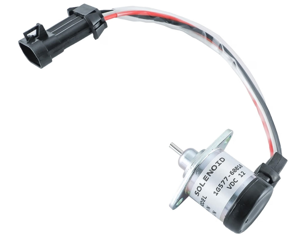 1G577-60010 6689034 Solenoide corte de combustible para motor Kubota V3300 V3800 Bobcat