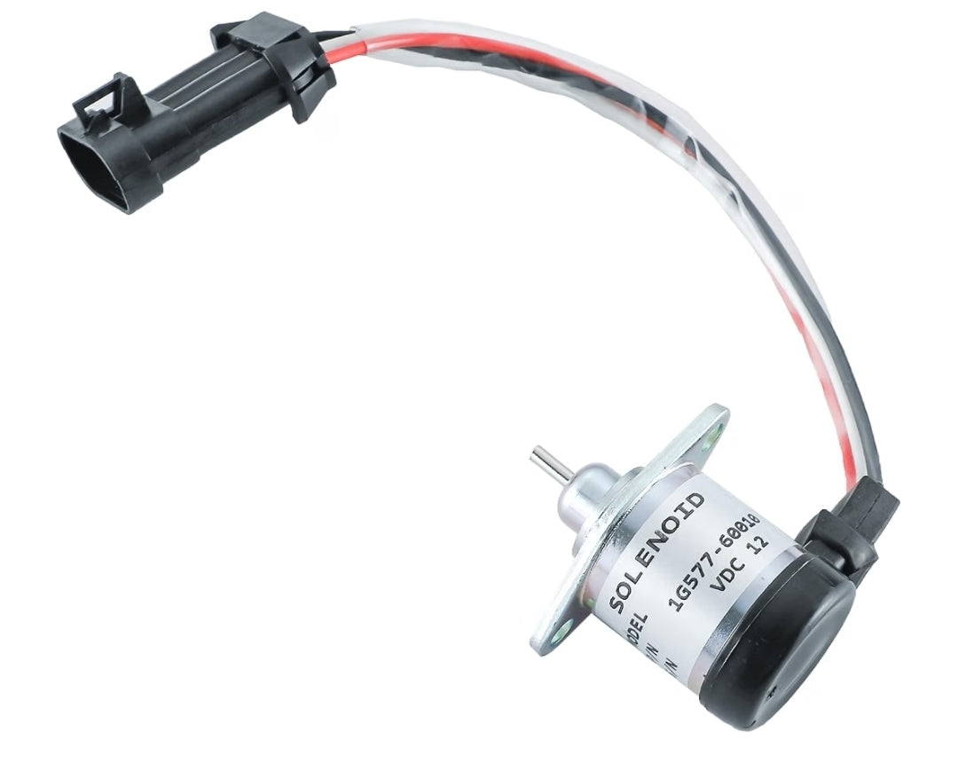 1G577-60010 6689034 Solenoide corte de combustible para motor Kubota V3300 V3800 Bobcat