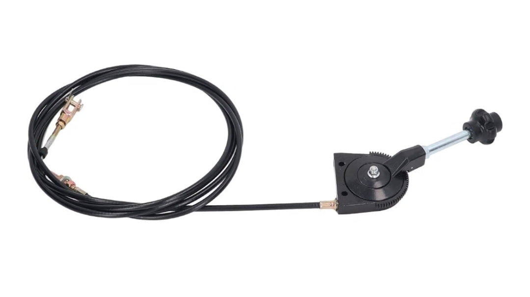 Conjunto Palanca y Cable de Acelerador Manual Compatible con Excavadora, Minicargador, Retroexcavadora 2.5 metros