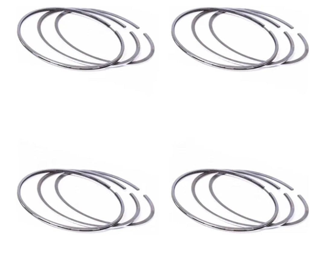 Juego de 4 anillos de pistón STD 1G772-21050 compatibles con motor Kubota V3307 2,0 *1,5 *3,0 mm