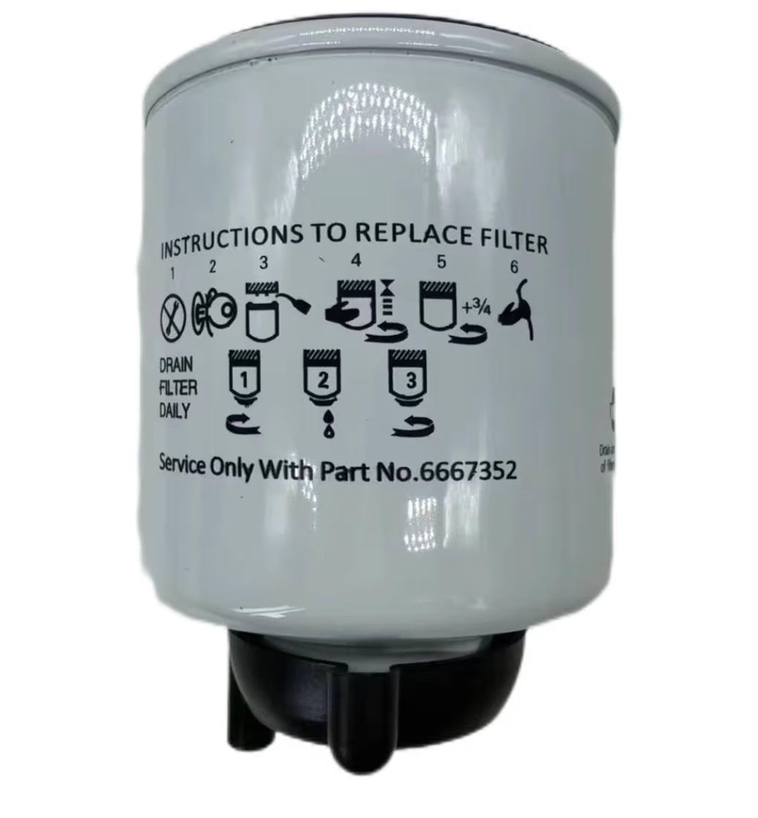 Filtro De Combustible 6667352 Para Bobcat